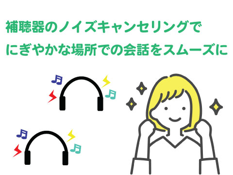 Q.補聴器にはノイズキャンセリングがついていますか？