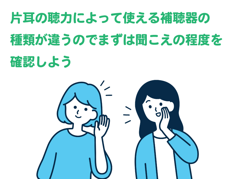 Q.片耳が聞こえない場合でも補聴器は使えますか?