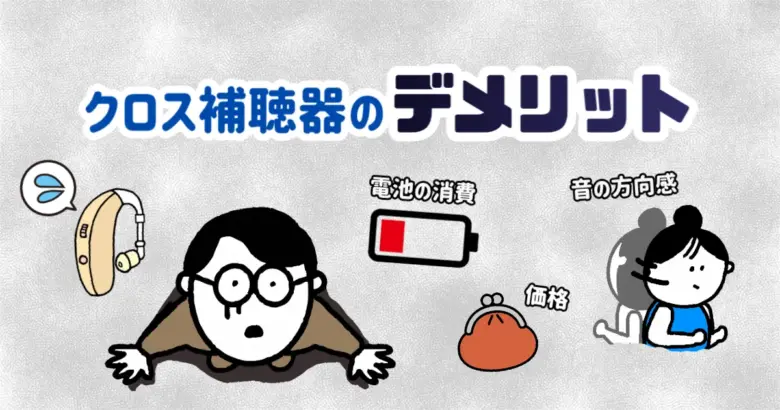 クロス補聴器 デメリット