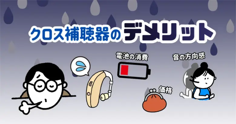 クロス補聴器 デメリット 解説