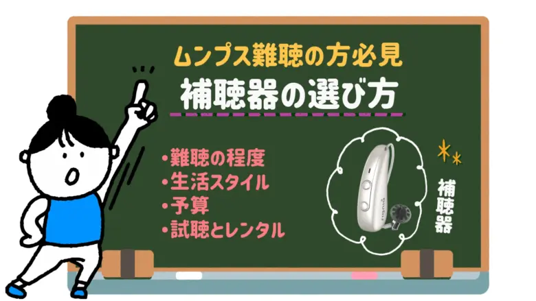 ムンプス難聴 補聴器 選び方