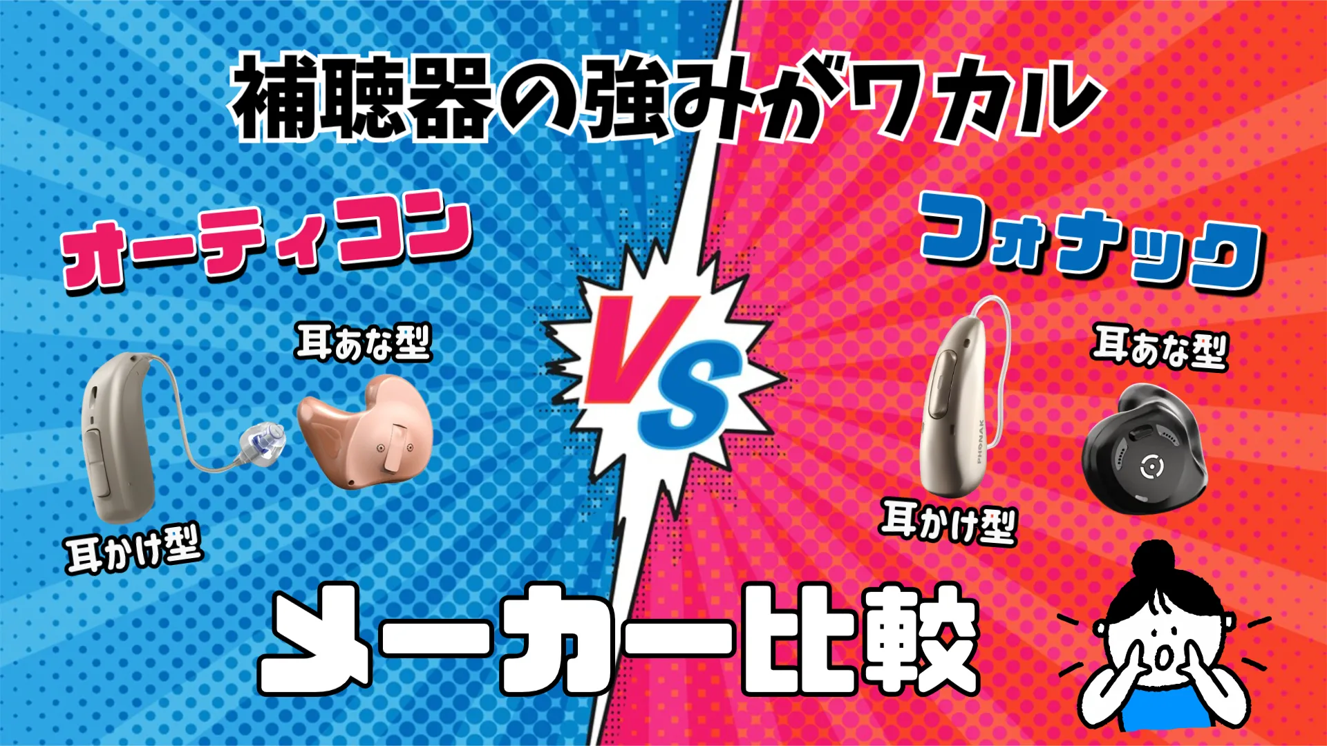 オーティコン フォナック メーカー比較