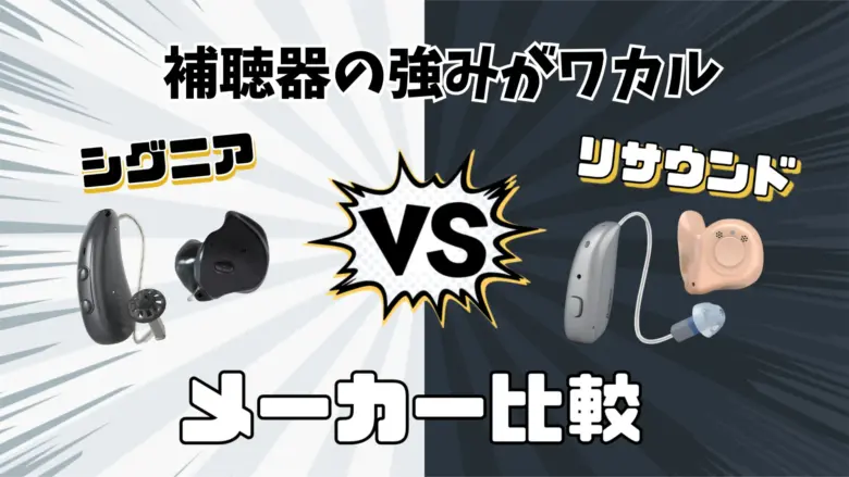 シグニア リサウンド 補聴器メーカー 比較