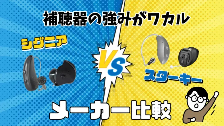 シグニア スターキー 補聴器メーカー 比較