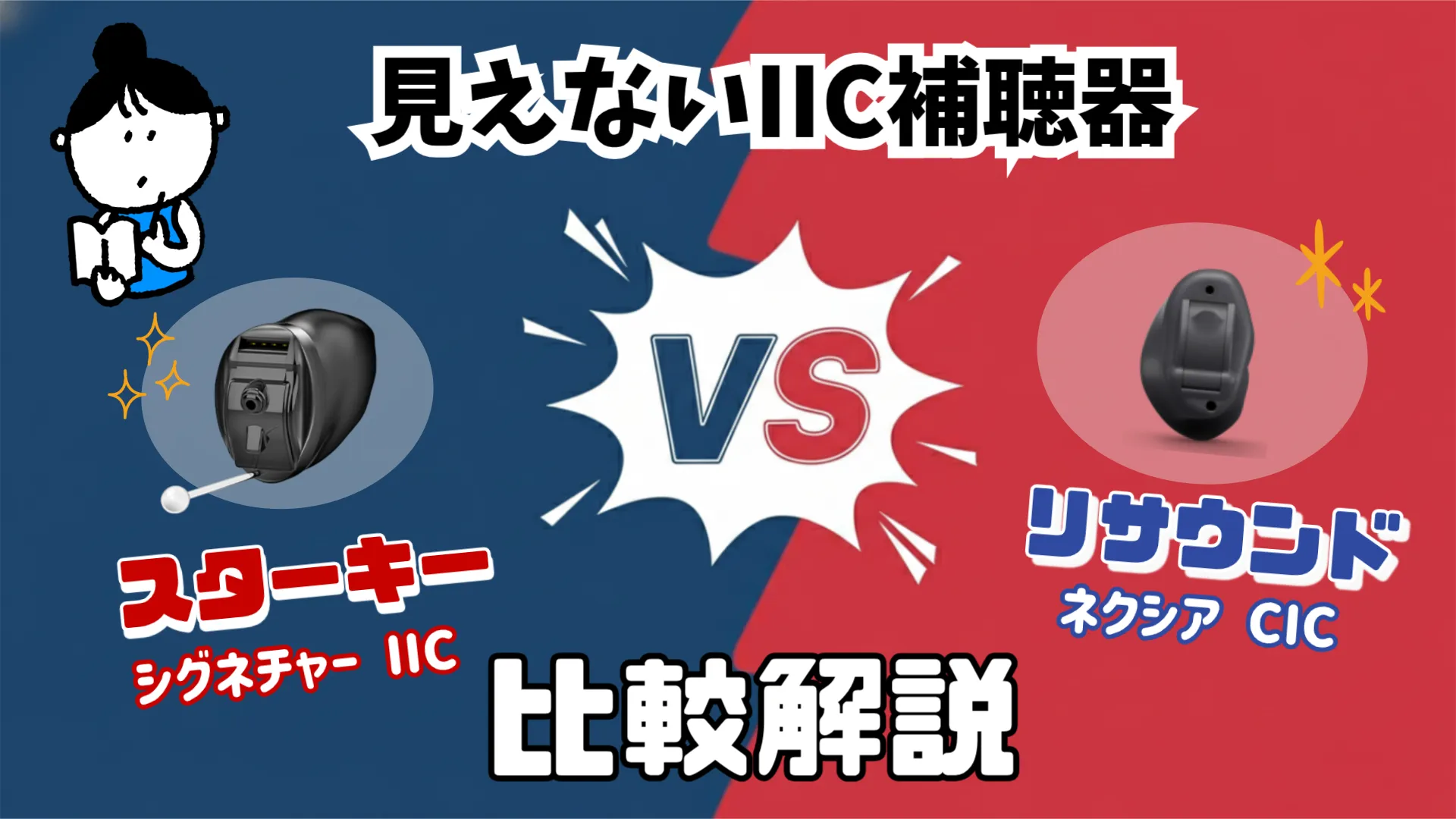 見えない補聴器 比較 スターキー リサウンド