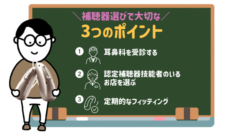 補聴器 選び方 3つのポイント