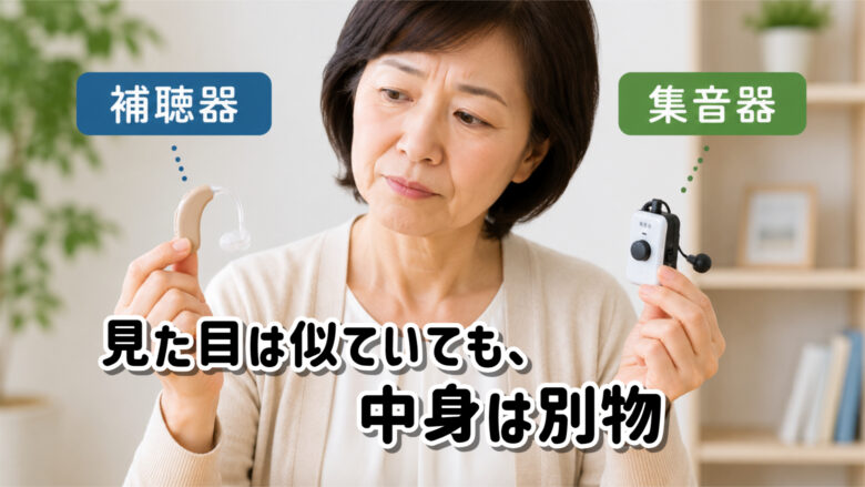 補聴器 集音器 比較 違い