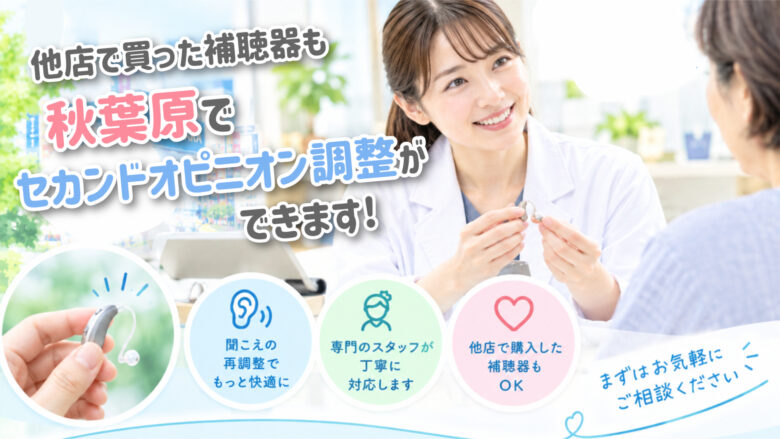 秋葉原 セカンドオピニオン 補聴器 再調整
